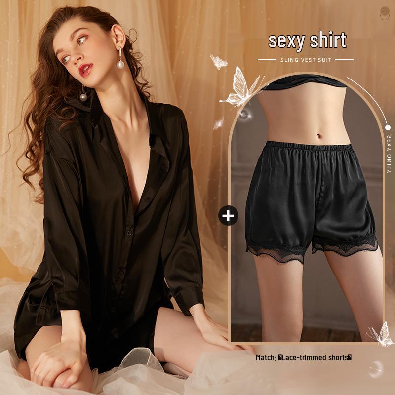Xianyi Women's Sexy Boyfriend Style Summer Pajamas: Thin, High-End, Plus Size, Wearable Outside.