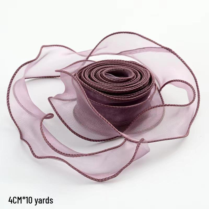 Panglică din organza coadă de pește pentru decorarea cutiei de tort DIY