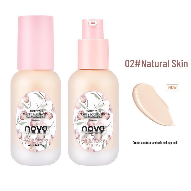 

NOVO5937 Matte Mist Foundation: Lightweight, Long-Lasting, Waterproof, Sweatproof, Smudge-Free, Oil-Control, Concealing for Beautiful Skin. 35g