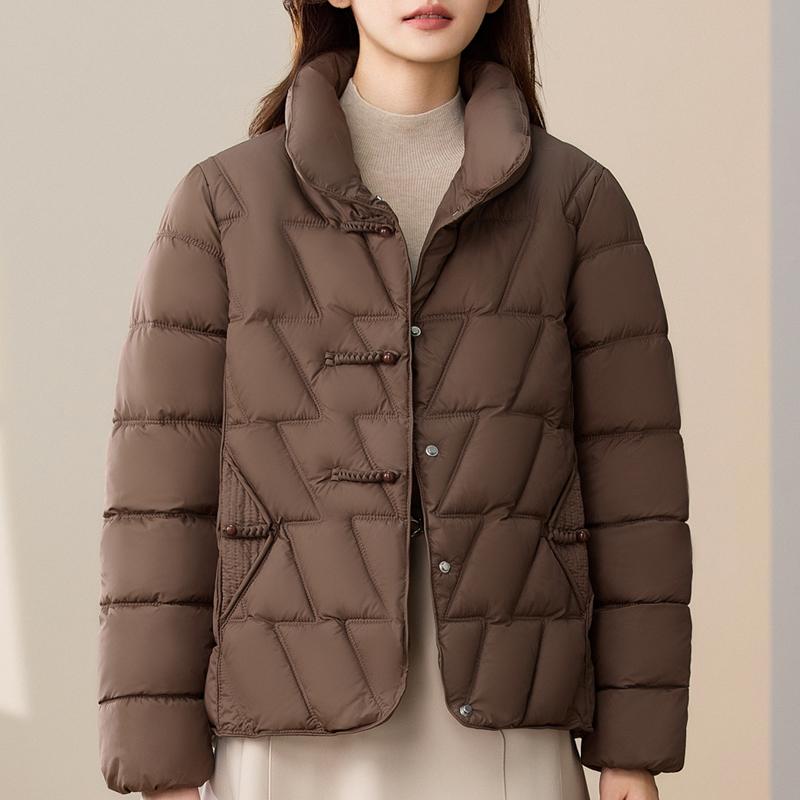 Casual Women's Winter Parkas Stand Collar Loose Warm Short Coats Thick Women Jackets