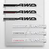 1Pcs 3D Metal SYMMETRICAL AWD Logo Badge Car Rear Tail Bumper Trunk Sticker For Outback WRX BRZ Forester Impreza Legacy