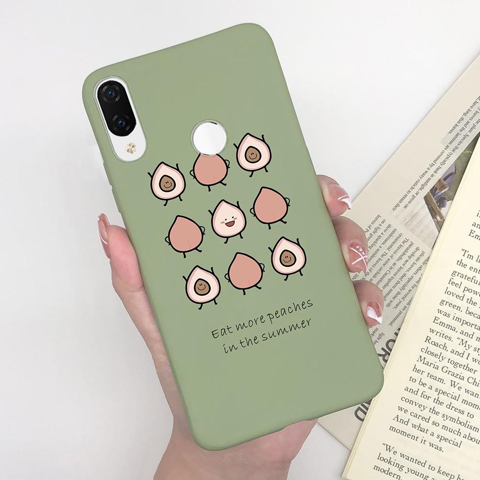 For Huawei Nova 3i Nova4 Case Shockproof Matte Cute Cartoon Soft Silicone Phone Back Cover For Huawei P Smart Plus Nova 3i Coque