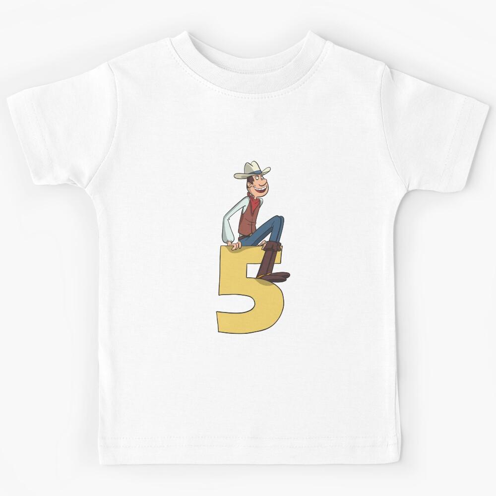 Cowboy children s 5th birthday Kids T-Shirt 170