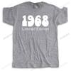 mens brand tshirt short sleeve male gift tops 1968 Limited Edition unisex t-shirt teenagers for him plus size teeshirt