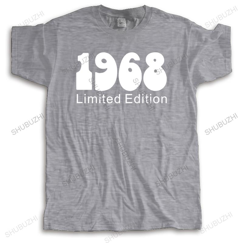 mens brand tshirt short sleeve male gift tops 1968 Limited Edition unisex t-shirt teenagers for him plus size teeshirt