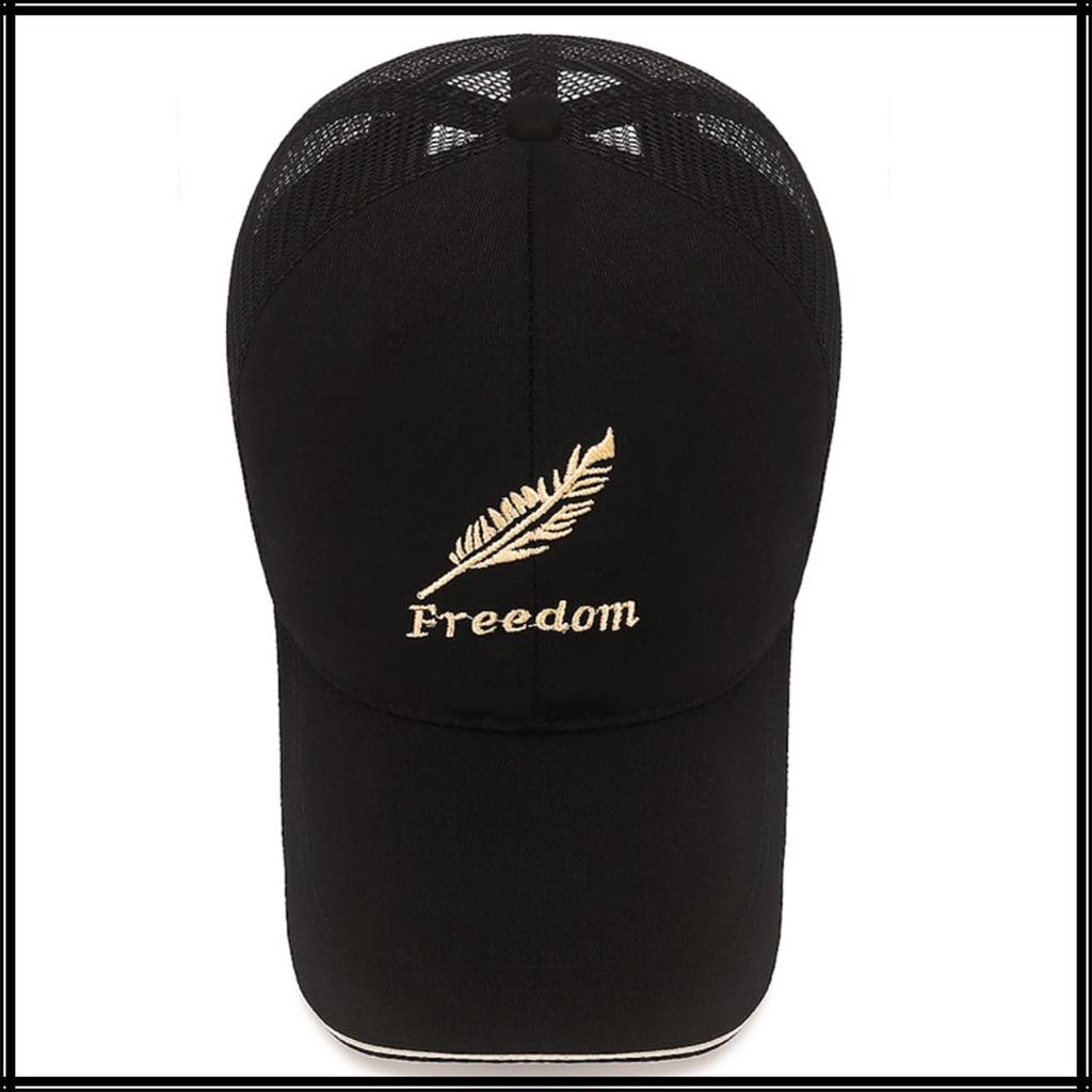 UV CZA010 [White Fang] Hat, Casual, Embroidered, Cap, Outdoor, Protection, Casual, Men's, Women's, (Black)