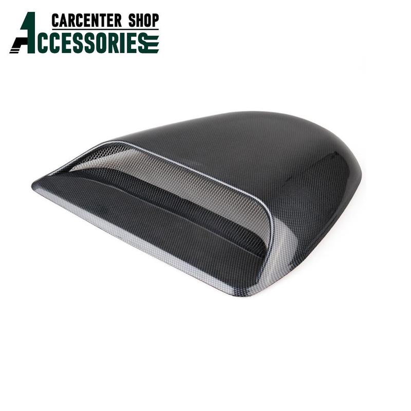 ABS Carbon Fiber Black Hoop Scoop Universal Fit Closed End Hoop Scoop Open Cowl Intake Hoop Scoop