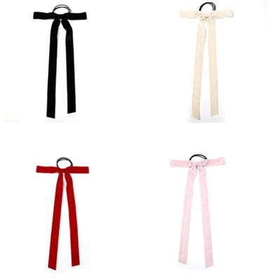 Eleganti Elastici Sottili per Capelli con Lunghe Frange Nastrate Scrunchie per Capelli per Donne e Ragazze per Outfit Autunnali Invernali
