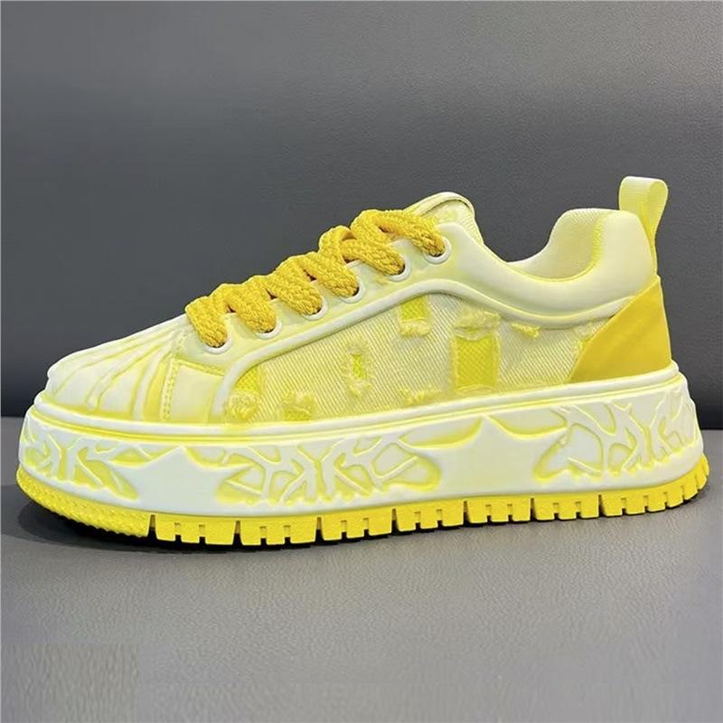 Autumn sports shoes thick-soled wear-resistant tide thick-soled dad shoes bjd 38 жёлтый