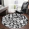 1pc Office Carpet Chair Mats Skulls Pattern Perfect for Decorating Office Chairs, Living Rooms, Or Bedrooms