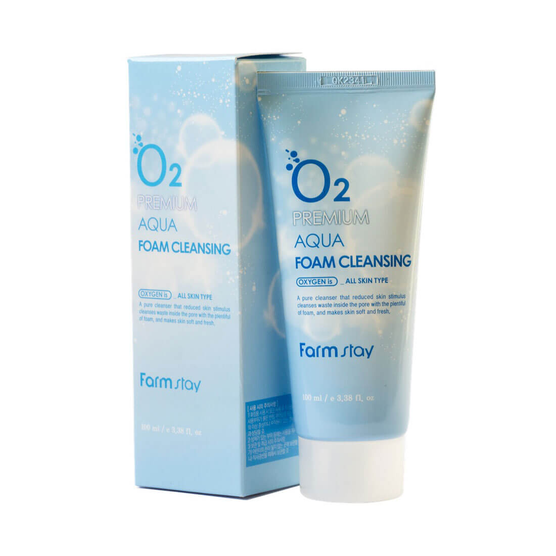 

Киснева пінка для вмивання O2 Premium Aqua Foam Cleansing FarmStay 100 мл