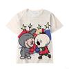 2025 New Trendy Animation Labubu Cartoon 3D Printing Comfortable Loose Round Neck Short Sleeve T-shirt