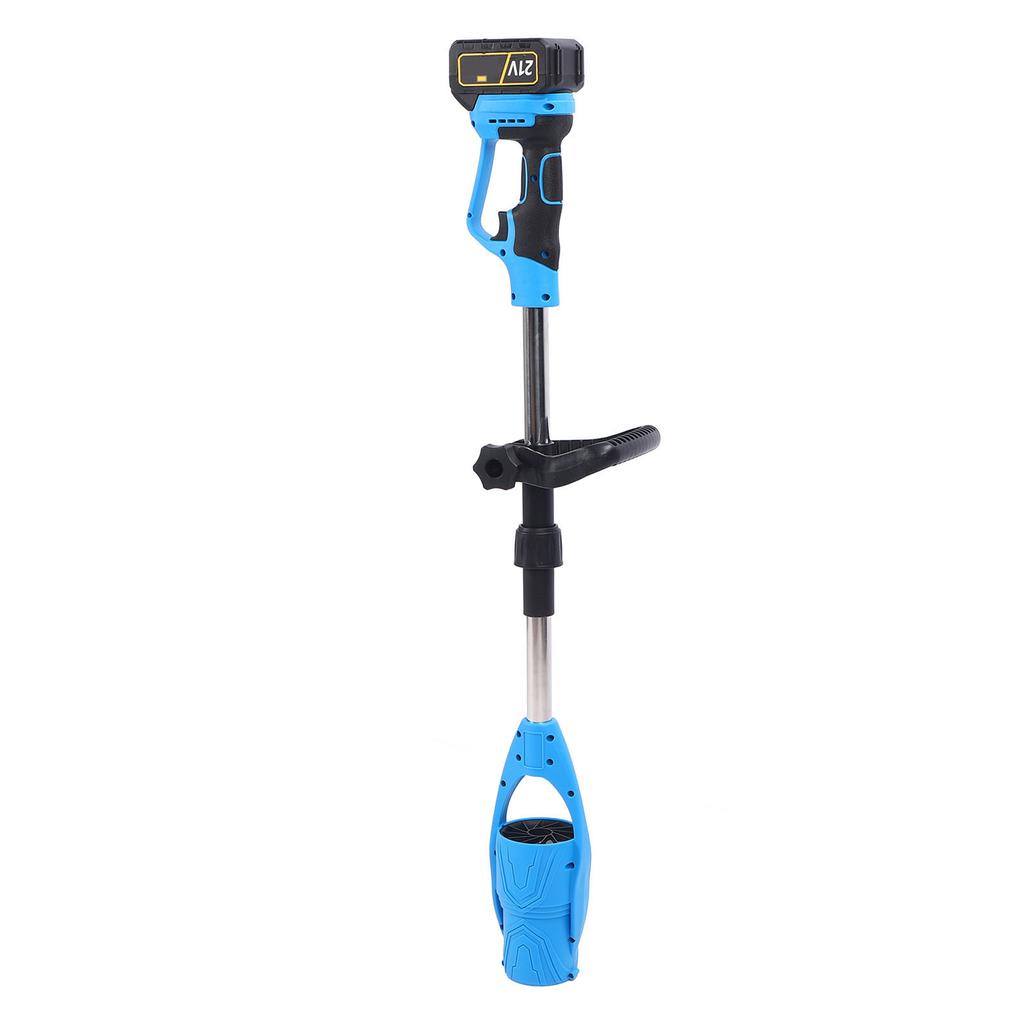 Cordless Leaf Blower 520 CFM 21V Electric Battery Powered Portable Foldable Cleaner for Lawn Patio Snow Blowing Blue US