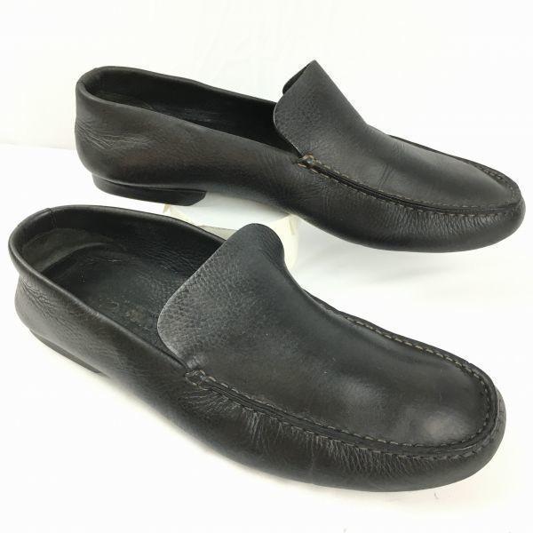 

J.M. WESTON Slip-On Driving Shoes Black Size Approx. 26.527.5 Men s(USED)