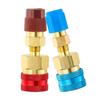 1Pair R1234YF To R134A High Low Side Auto Car Quick Coupler Connector Brass Adapters Refrigerant Fluorinated Liquid Connector