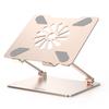 BoYata Laptop PC Tablet Adjustable Ergonomic Improves Corrects Heat for Working from Home or Remote Fits Macbook Macbook Laptops Up To 14 Gold Stand,