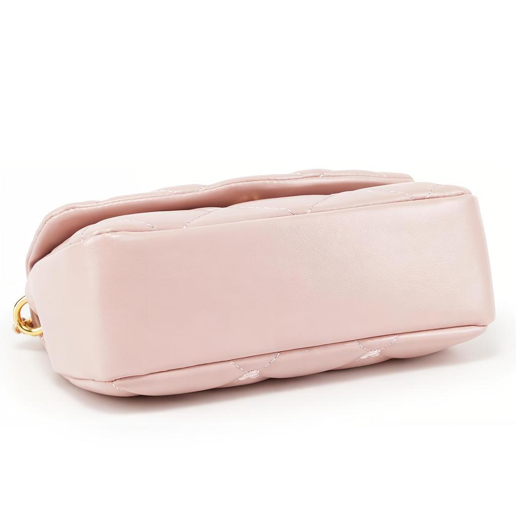 New Disney Mickey Series PU Shoulder Bag, Crossbody Bag Trumpets Women's Pink BMK-71066P