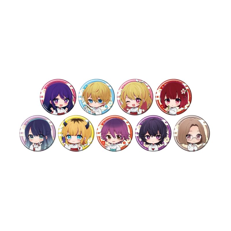[Oshi no Ko] 02 Shrine Maiden ver. [Mini Character Illustration] Can Badge Box of 9