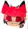 Round1 Welcome Hazbin Hotel Plush Face Cushion Alastor 37cm Japan