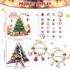 Christmas Children Crystal Bracelet Blind Box Advent Calendar Gift Snowflake Santa Claus 24Day Countdown Calendar Box Decor Gift