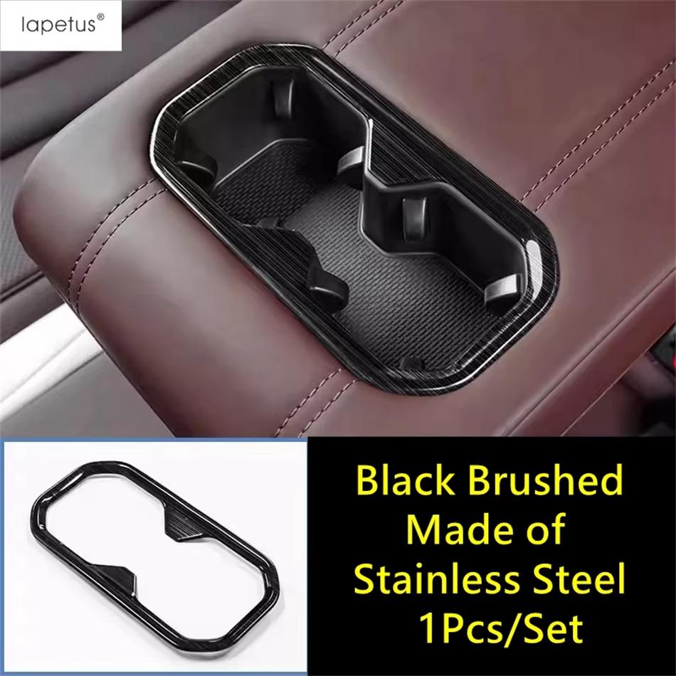 Rear Seat Water Cup Holder Frame Decor Cover Trim For Geely Monjaro Kx11 Manjaro  2024 Stainless Steel Interior Accessories