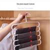Five-Layer Anti-Slip Multi-Functional Clothes and Pants Hanger for Dormitory Wardrobe