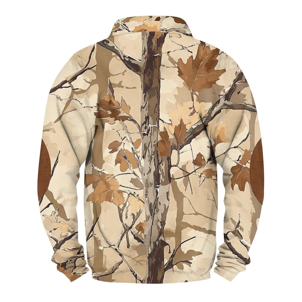 Frühlings- und Herren-Sweatshirt mit Stehkragen ist ein lässiges Outdoor-Pullover-Oberteil