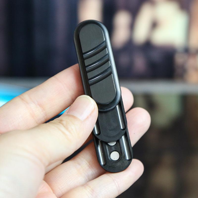 

Magnetic Push Card Edc Metal Pushing Plate Coin Three Layers Mechanical Slider Relieve Stress Ease Plaything Counter Stress Fidgeting