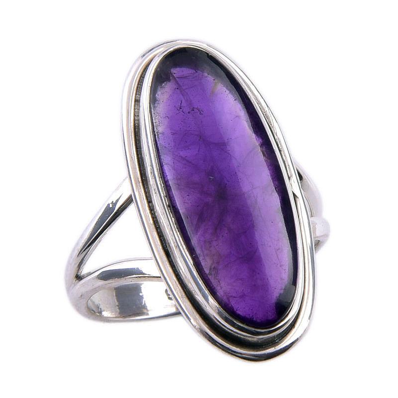 Natural Cacoxenite Gemstone 925 Solid Sterling Silver Jewelry Ring Size 6 A3J58
