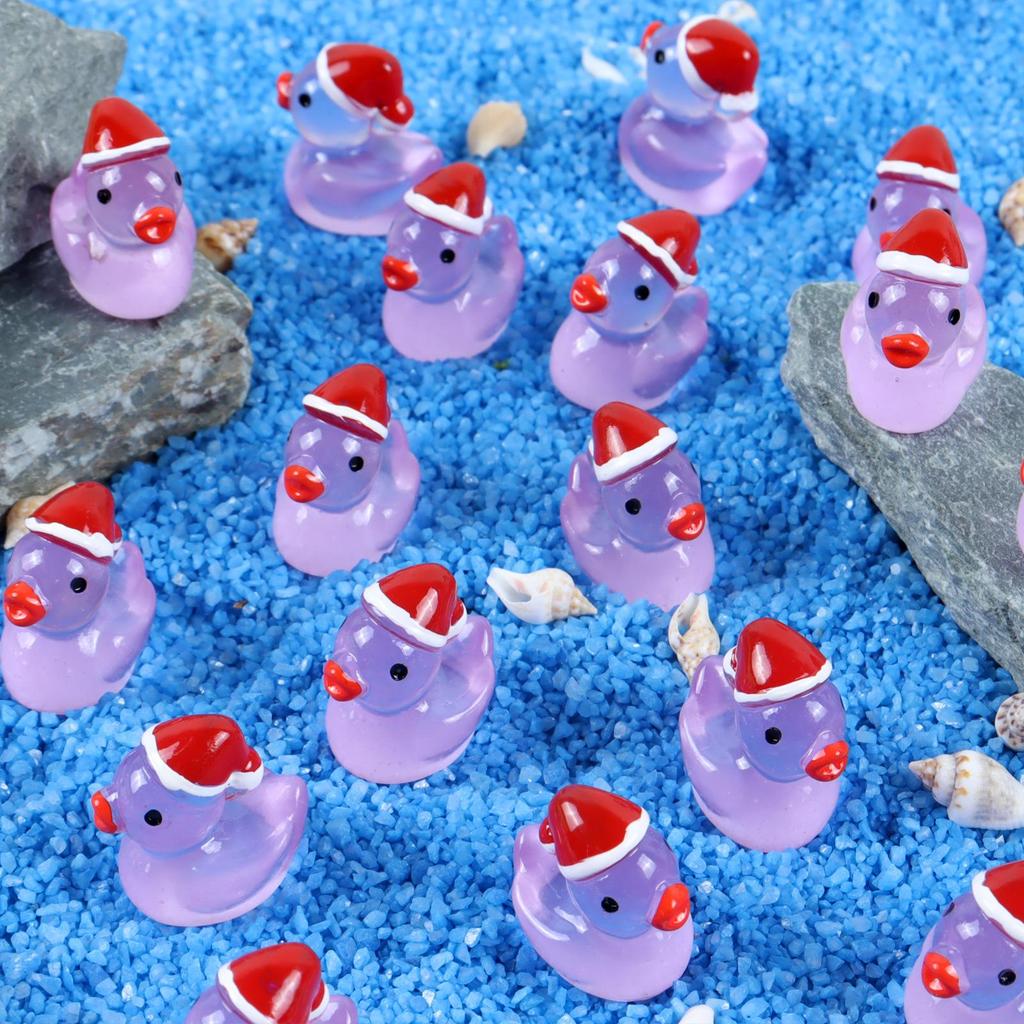 Luminous Christmas Mini Yellow Duck Resin Ornament