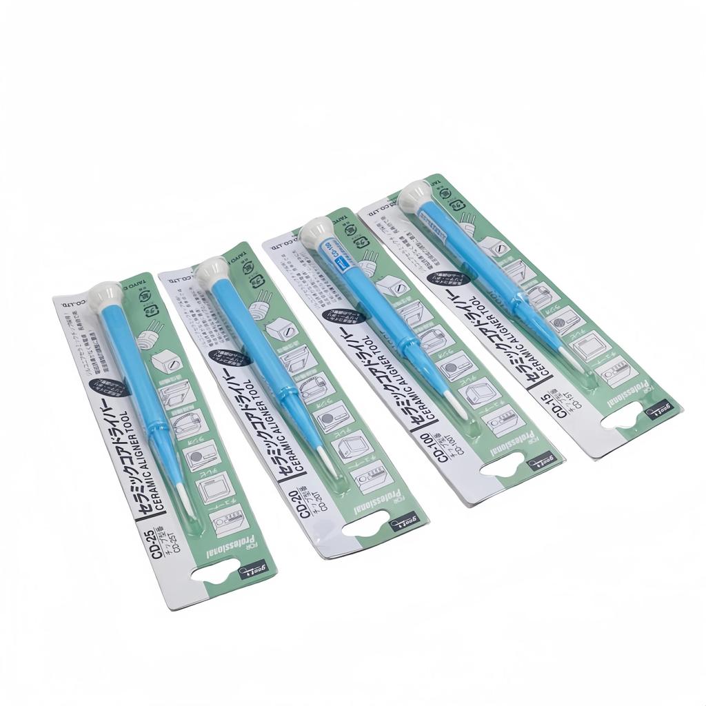 1/4pcs Ceramic Cross Screwdriver Set Mode: CD-15/20/25/100 Flat Point Slotted Screwdriver For High Frequency Circuit Adjustment