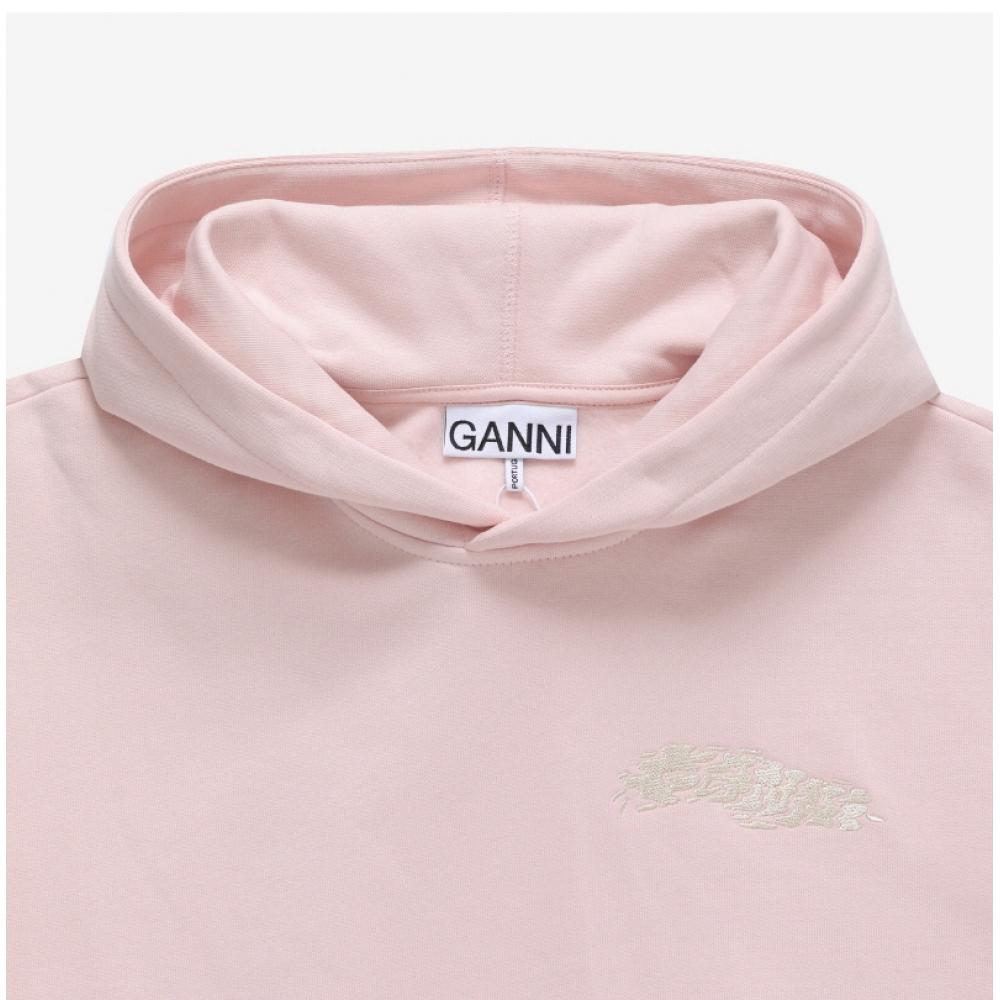 Ganni T3900 868 ISoli Schmetterlingslogo Damen Kapuzenpullover