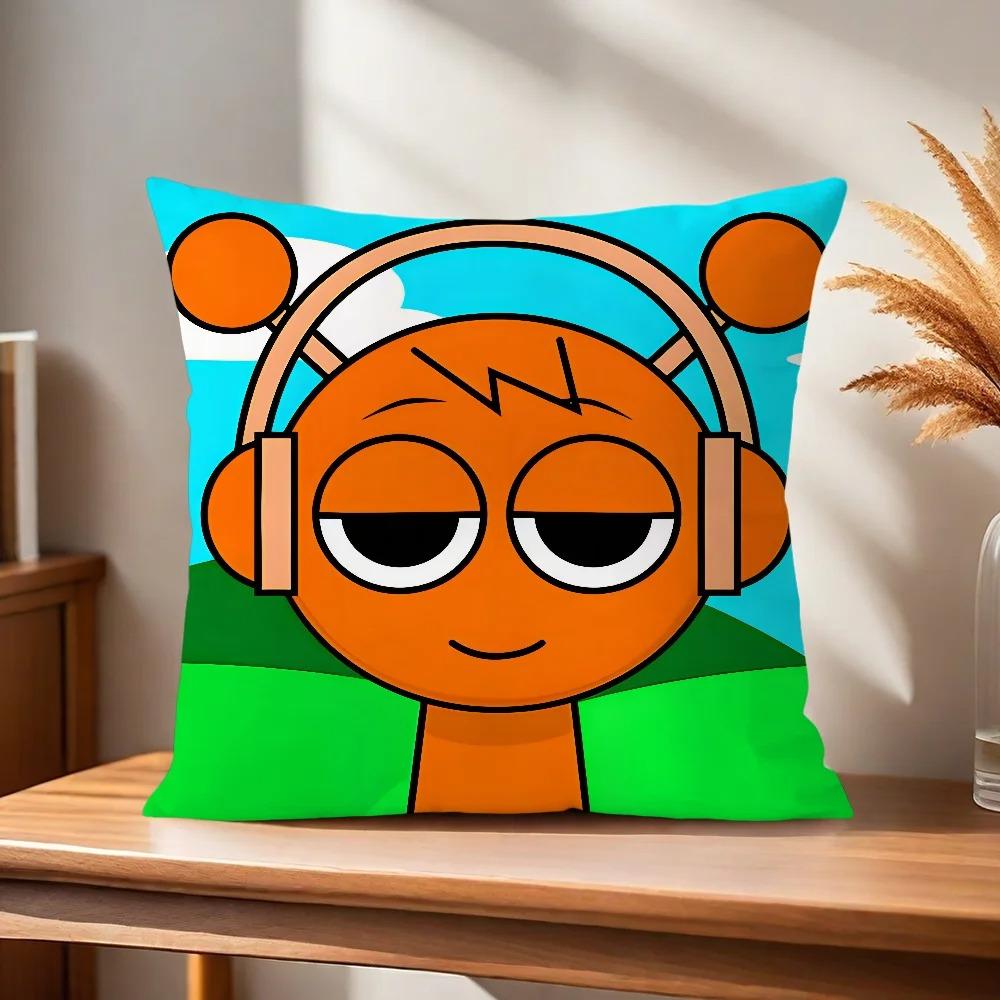 S-Sprunki Game Pillowcase, Sofa Chair Cushion Cover, Bedroom Room, Child Dormitory Home Decoration, Gift