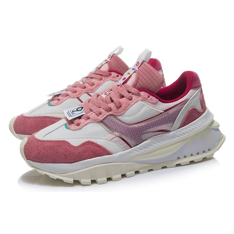 Li Ning Fang Yuan Evo Comfortable Fabric Synthetic Leather Suede Cushioning Non-Slip Wear-Resistant Rebound Low-Top Running Shoes AGLR336-1