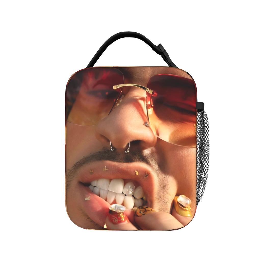 Bad Bunny DTMF Tour 2026 Thermal Insulated Lunch Bags for Picnic Portable Food Bag Men Women Cooler Thermal Lunch Box