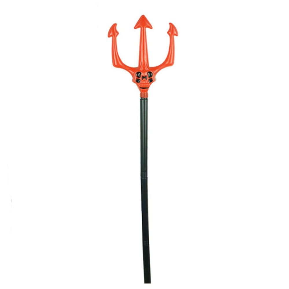 Birthday Gifts Red Fork Devil Props Cosplay Accessory Trigeminal Sickle Toy Simulation Trigeminal