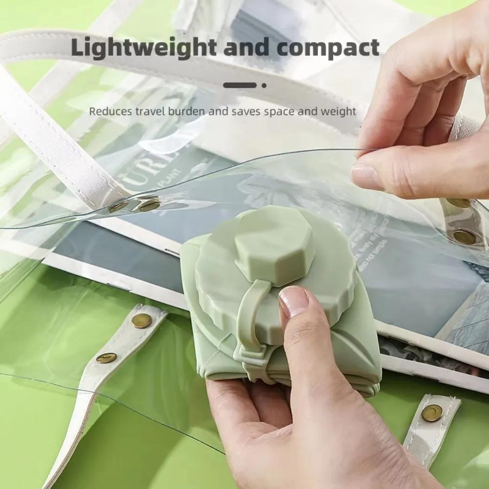 בקבוק מתקפל מסיליקון 600 מ"ל למבוגרים, נייד, רב פעמי, כוסות פלסטיק, בקבוק מים לנסיעות, לחוץ, לחדר כושר, בקבוק שתייה מניע