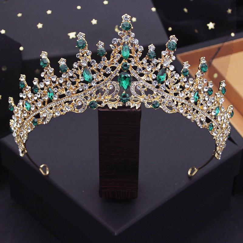 Luxury Headdress Wedding Crown Bride Tiaras and Crowns for Queen Diadem Pageant Crown Bridal Hair Jewelry Accessories