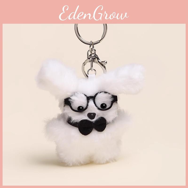 Eyecatching Dog Plush Keyring With Adorable Accessories And Soft Material Design