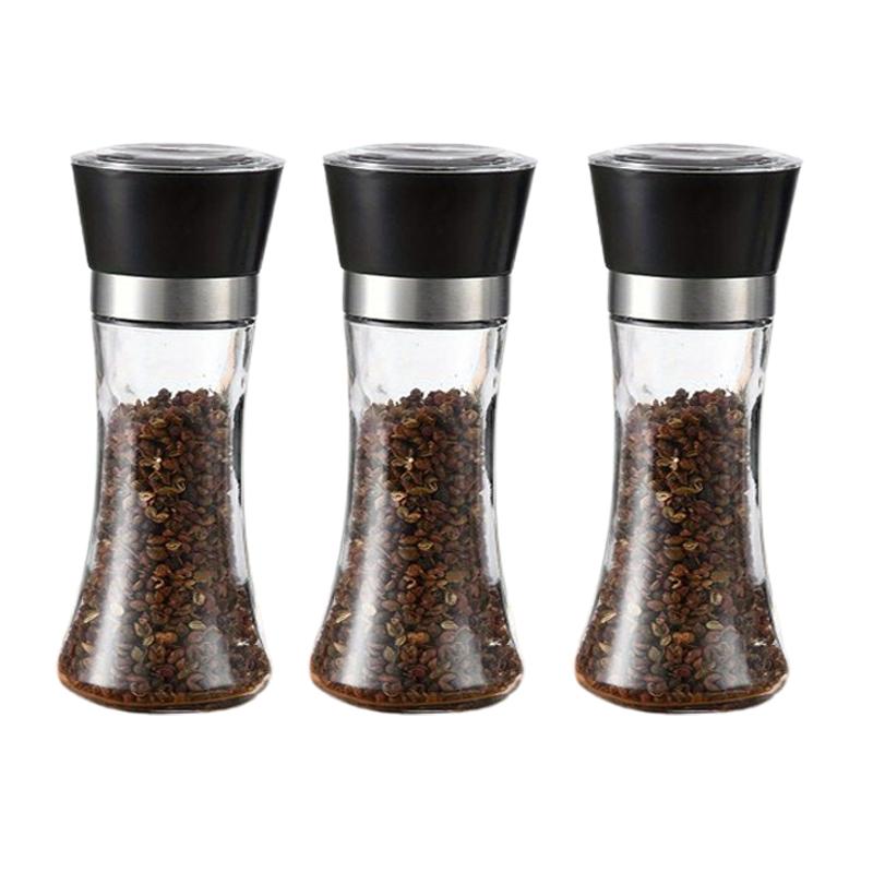 Pepparkvarn Rostfritt Stål Justerbar Manuell Salt- och Pepparkvarn Slitstark Malning Kryddkvarn Köksredskap Kvarn Peppar