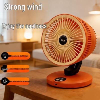 Silent USB Desktop Air Circulator Fan for Office, Dorm, or Home with Oscillation Feature