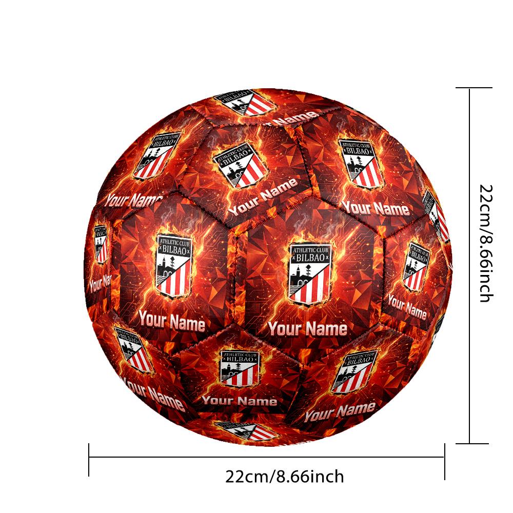 Personalized Size 5 Football Athletic Bilbao Football Pattern Outdoor Game Sports Ball Gift