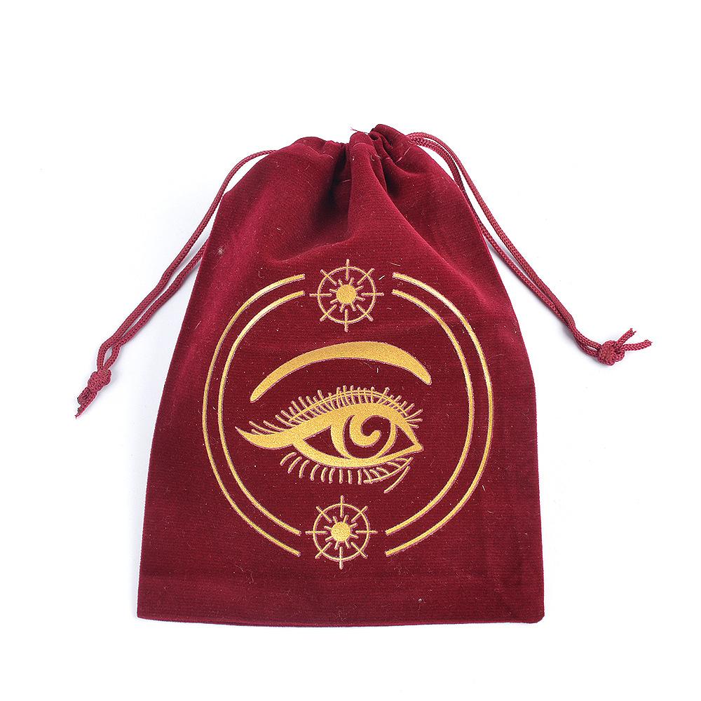 9 ks Sametový stahovací sáček na tarotové karty Sáček na uložení tarotových předmětů Sametový sáček se stahovací šňůrkou pro balení dárků na šperky z křišťálu