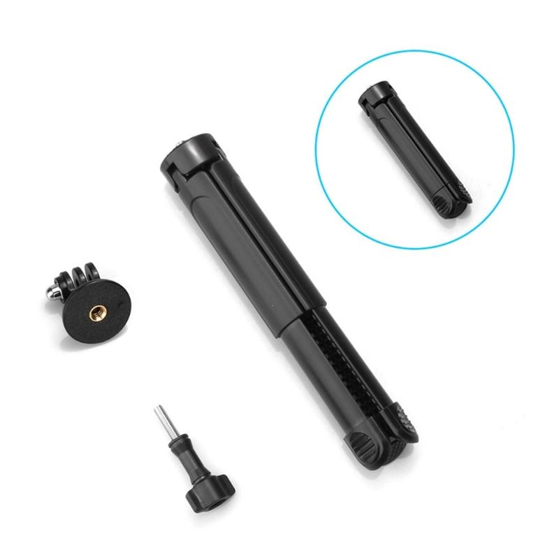 Table Tripod With 1/4Inch Screw, Telescopic Design, 12.50Cm Folded Length, 18Cm Extended, Stable For Action Camera