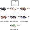  Retro Round Punk Women Sunglasses Fashion Double Color Gradient Purple Shades Men Rivets Sun Glasses UV400