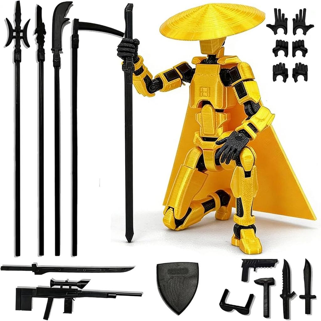 Multi-Joint Articulated Action Figure Collectible Model Arts Poseable Decorative Statue for Display