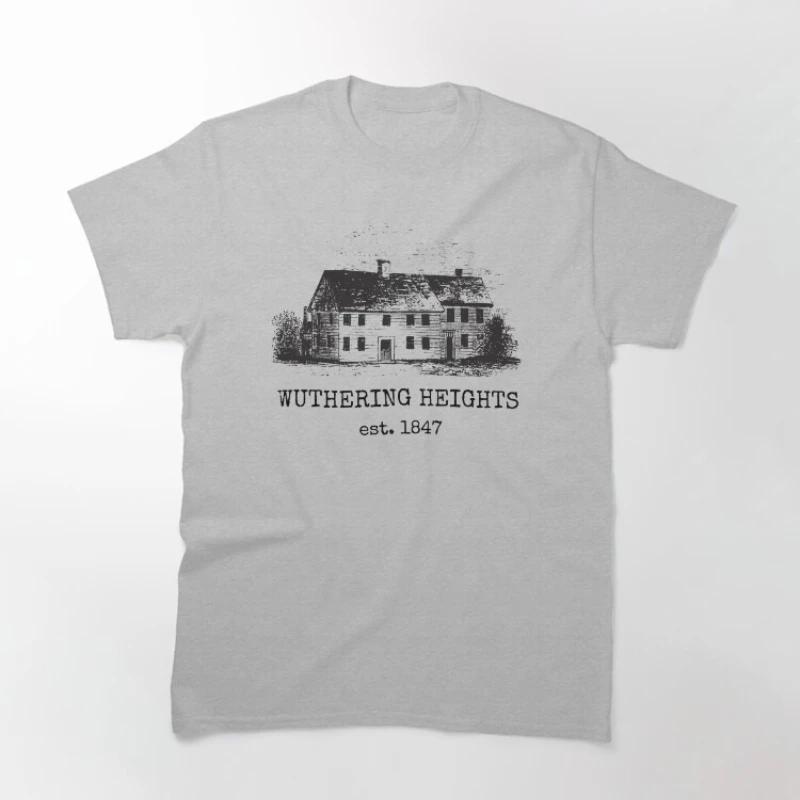 2026 Summer New Movie Wuthering Heights Cotton Graphics Tshirt Unisex Emily Bronte Oneck Fashion Short Sleeve Unisexs Shirt