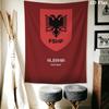 Republic of Albania Wall Tapestry Aesthetic Wall Hanging Printed Fabric Blanket Decorative Tapestries for Bedroom Living Room Home Decor