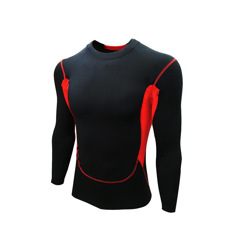 Men's Quick-Dry Compression T-Shirt, Short & Long Sleeve, Breathable Elastic Fit, Perfect for Basketball & Fitness.