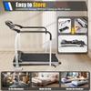 Walking Treadmill for Balance, Recovery Fitness Collapsible with Full Length Handrails &Heart Rate Sensor,220 Lbs Capacity